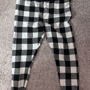 Torrid Black and White Checkered Legging Nwt